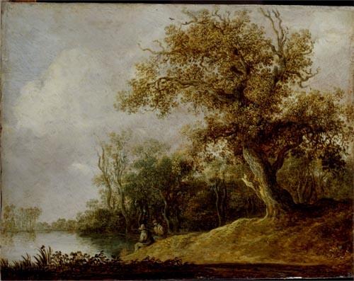 Jan van Goyen Pond in the Woods. oil painting picture